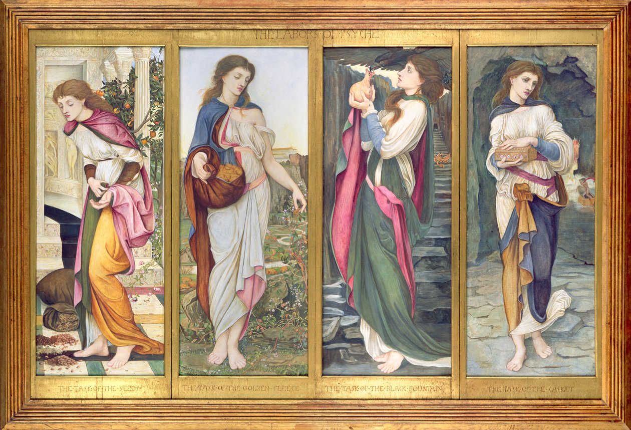 The Labors of Psyche, 1873 (panelde mizaç) by John Roddam Spencer Stanhope