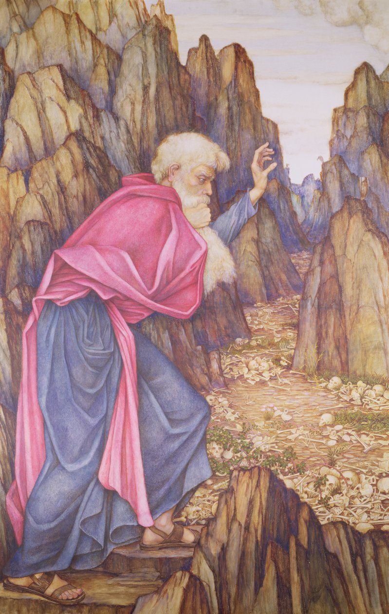 Ezekiel'in Vizyonu by John Roddam Spencer Stanhope