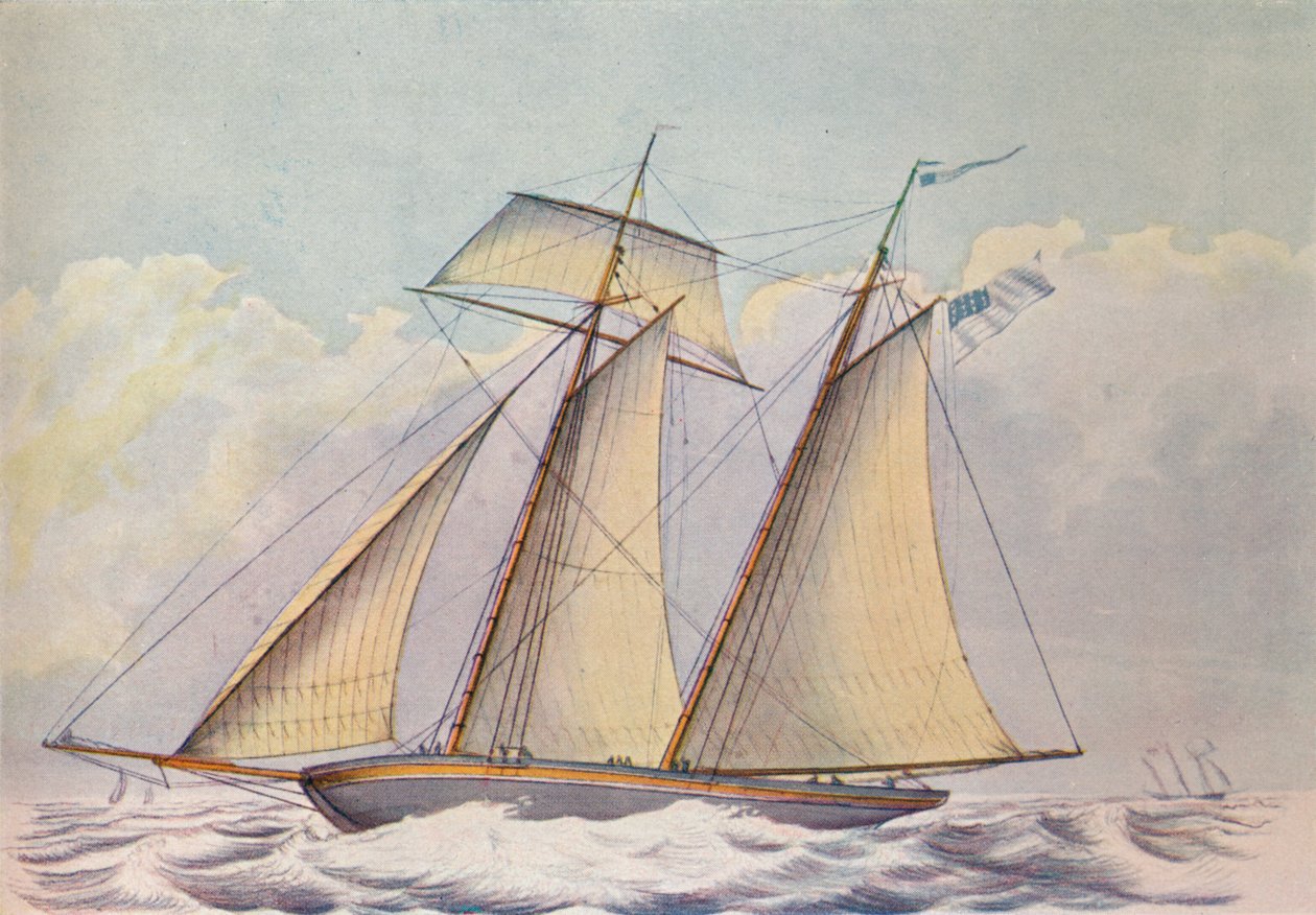 Amerikan Üst Yelkenli Gemisi, 1825 by John Rogers