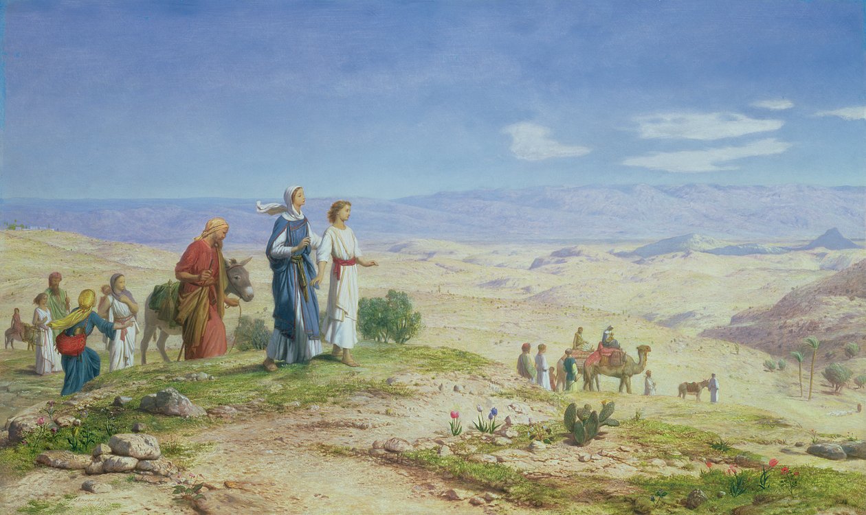 Kudüs dışında, 1878 (gemide tuval üzerine yağlı boya) by John Rogers Herbert