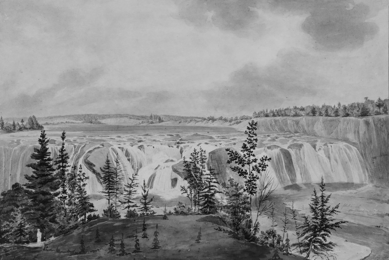 Cohoes Falls, Mohawk Nehri, New York, . by John Rubens Smith