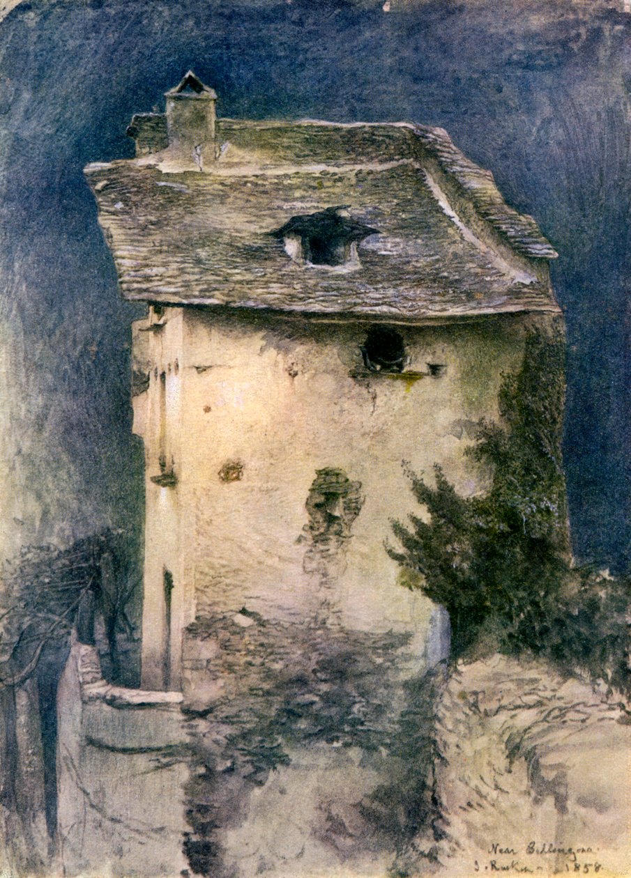 Harap bir kulübe, 19. yüzyıl. by John Ruskin