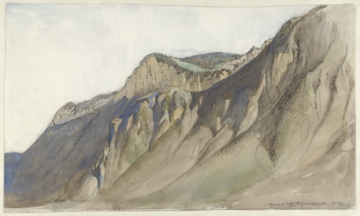 Cenevre Gölü üzerinde sırt by John Ruskin
