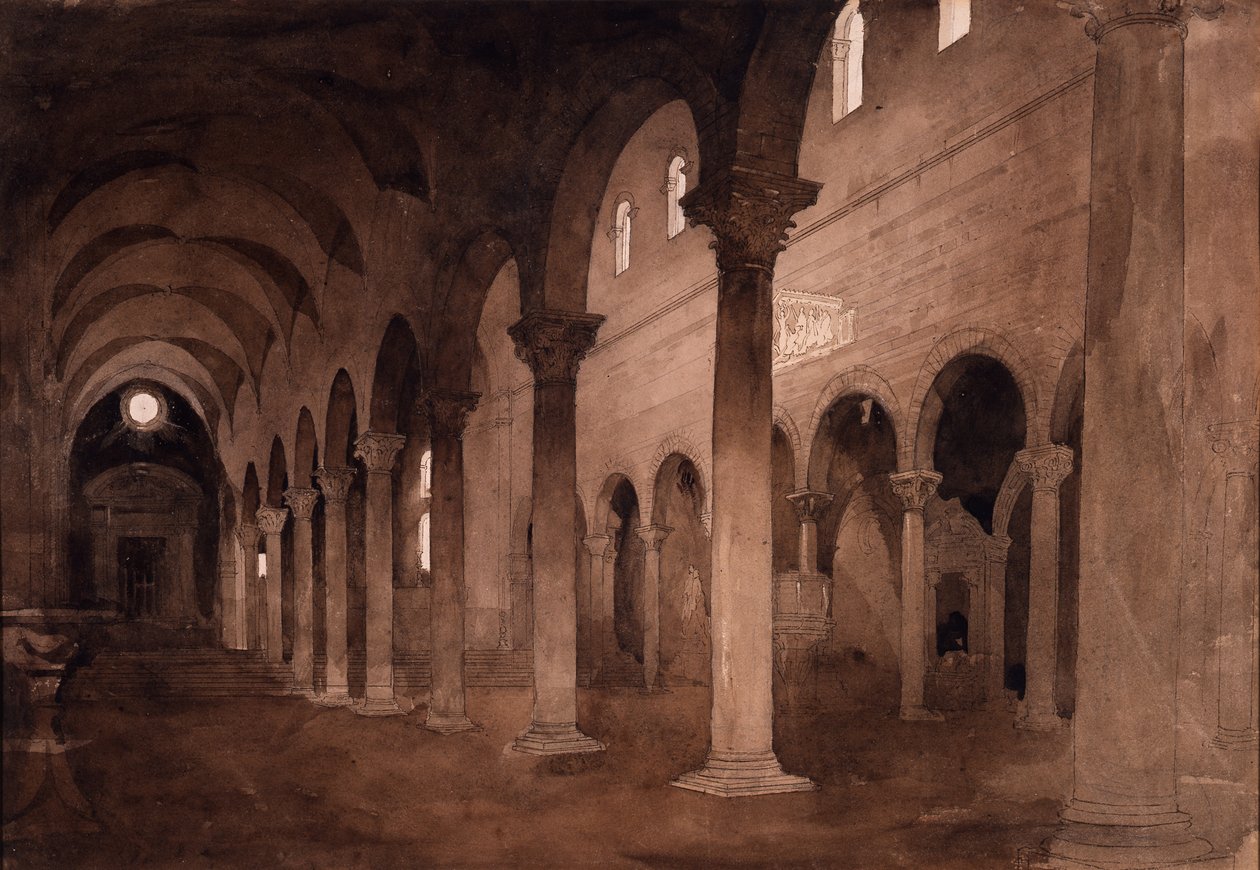 San Frediano, Lucca'nın içi by John Ruskin