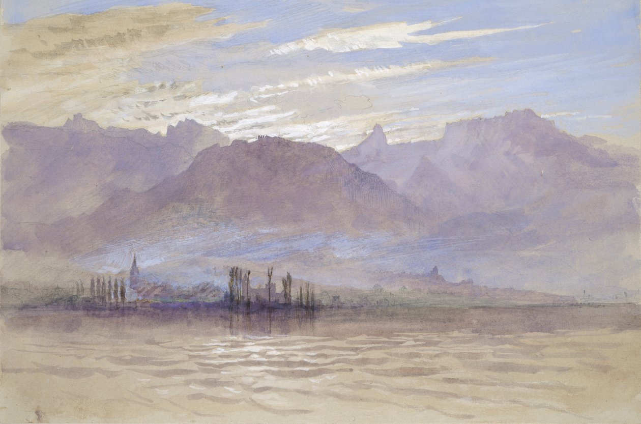 Vevey'de Kuzeydoğu Rüzgarlı İlkbahar Sabahı, Mayıs - Haziran 1849 veya 1 Mayıs 1869 by John Ruskin