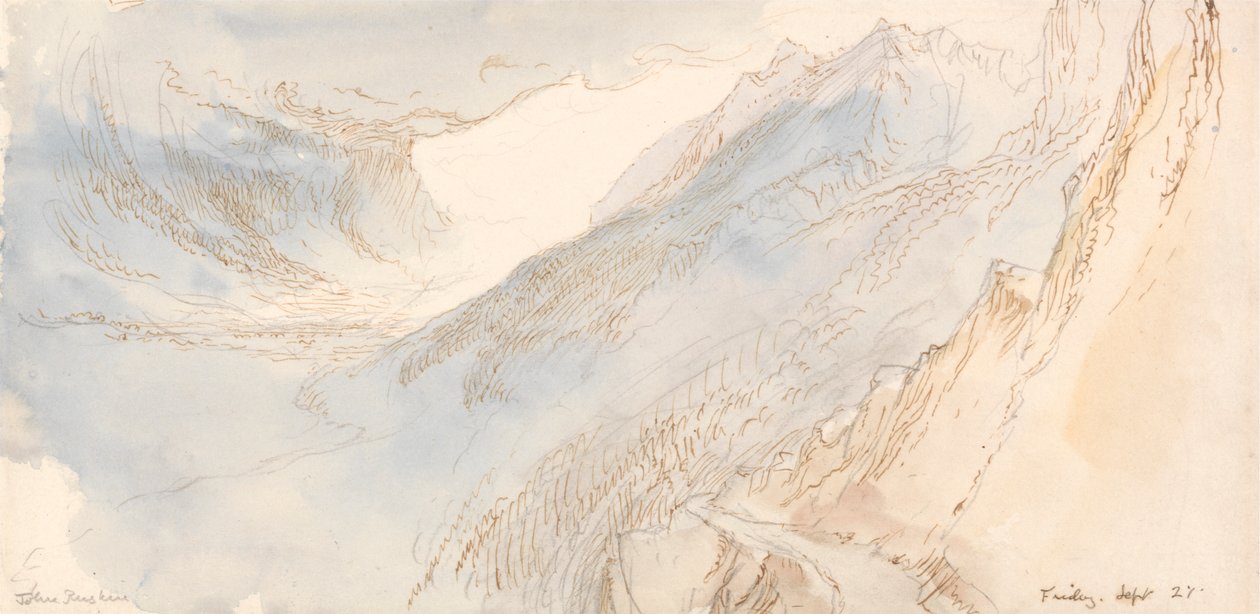 Dağlık Manzara by John Ruskin