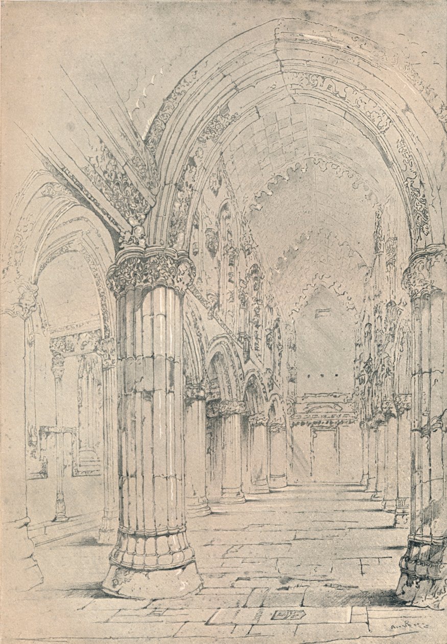 Roslin Şapeli, 1838 by John Ruskin