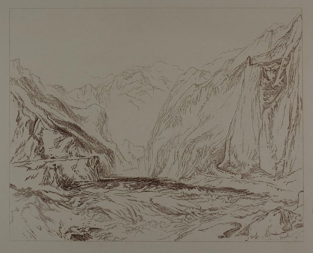 Kum Dağı Sahnesi by John Ruskin