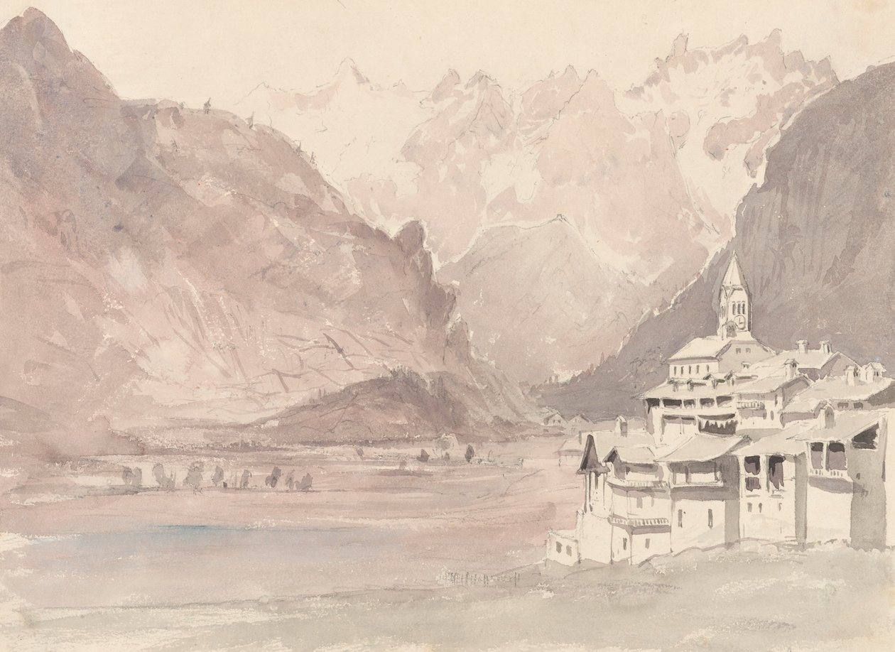 İsviçre Dağ Manzarası by John Ruskin