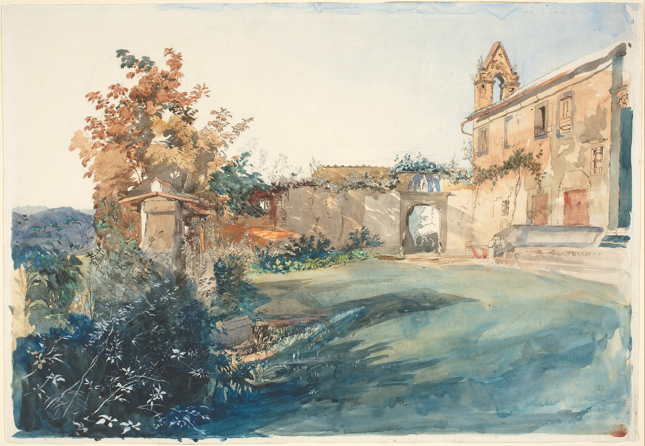 Floransa yakınlarındaki San Miniato Bahçesi by John Ruskin