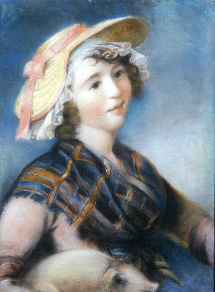 Domuzlu Kız (pastel) by John Russell