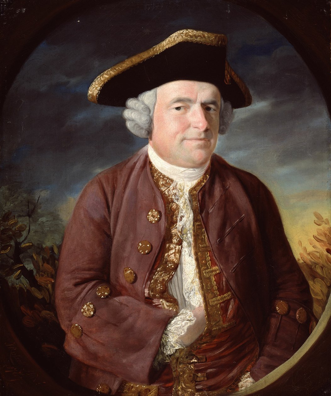 Tricorn Şapkalı Bir Adamın Portresi by John Russell