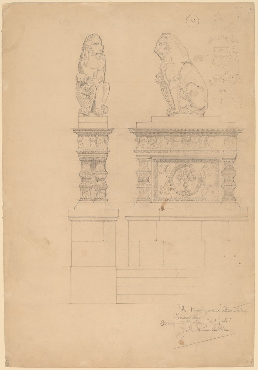 Il Marzocco, Donatello by John Russell Pope