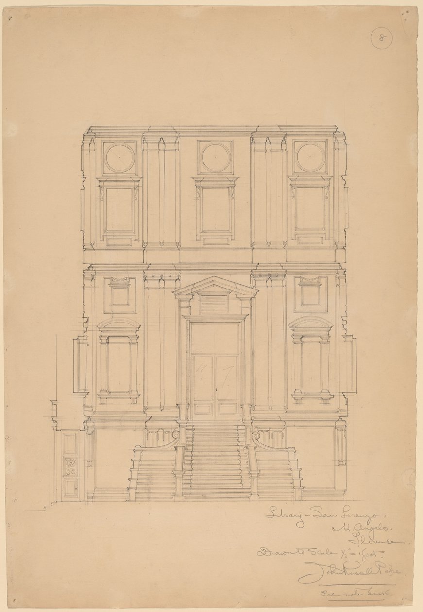 Kütüphane, San Lorenzo by John Russell Pope