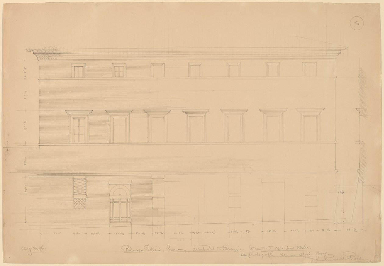 Palazzo Pollini, Siena, Peruzzi