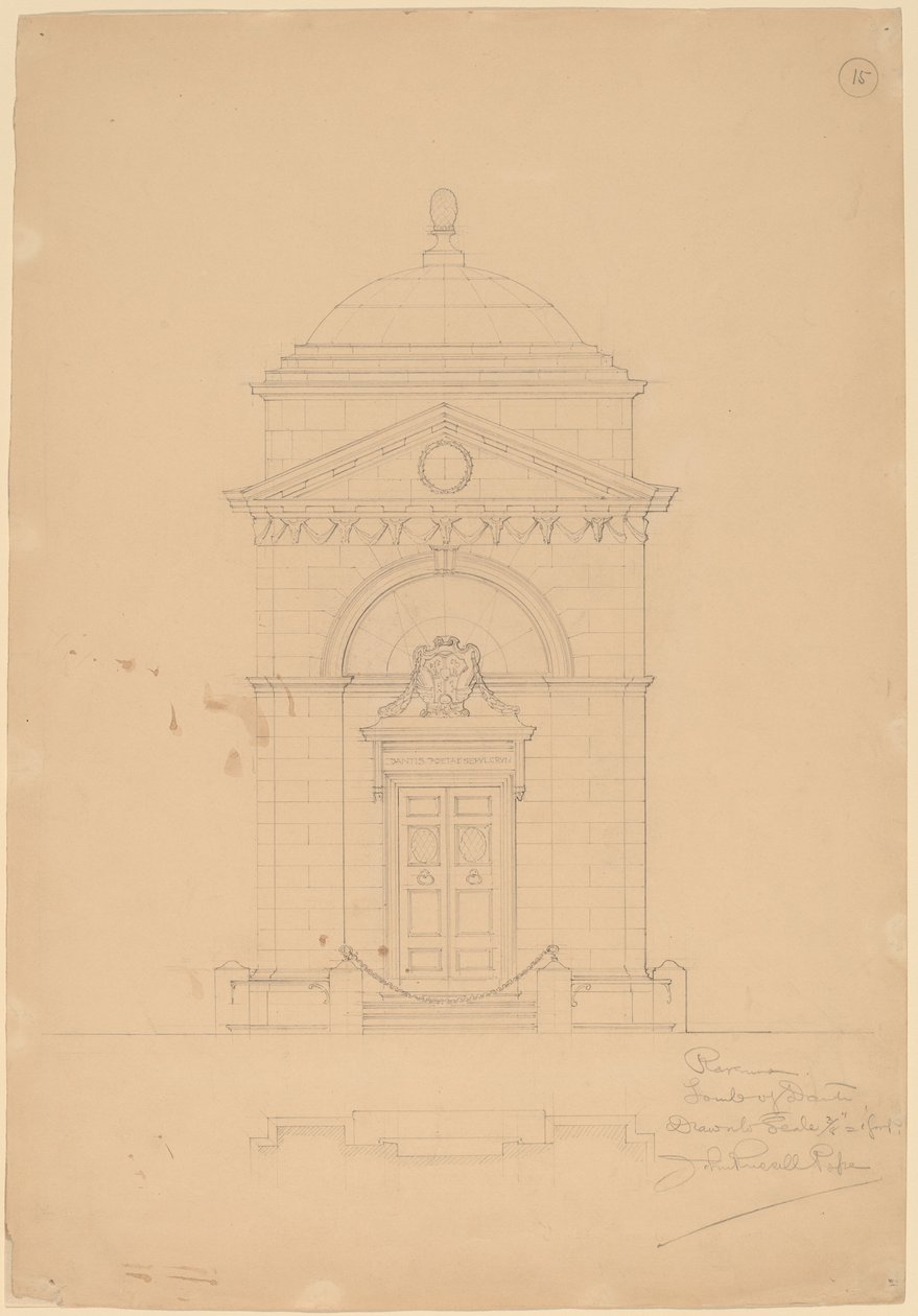 Dante'nin Mezarı, Ravenna by John Russell Pope