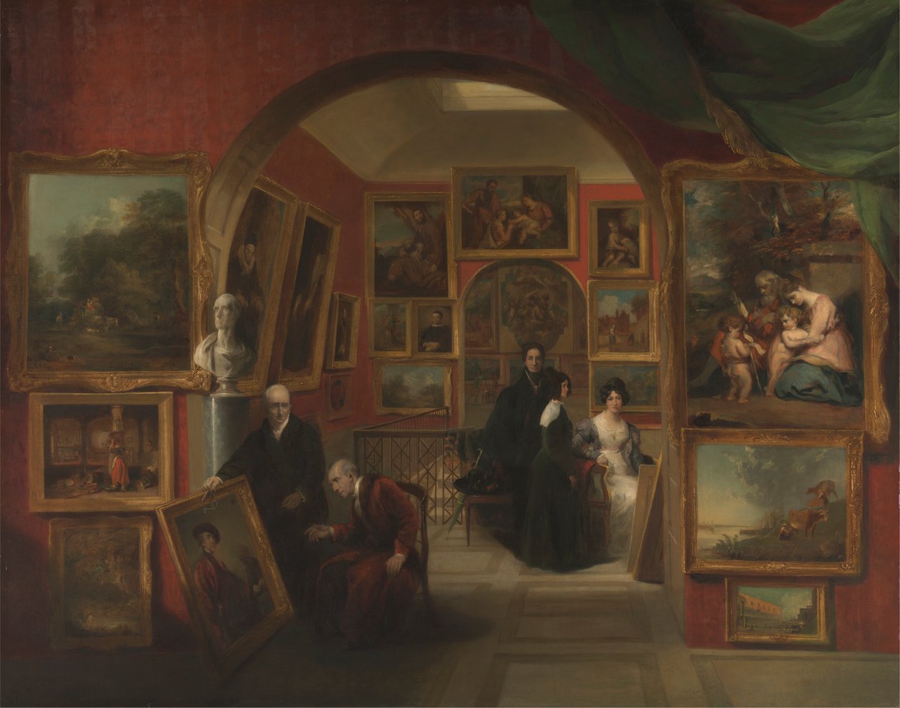 İngiliz Enstitüsü Galerisinin İçi by John Scarlett Davis