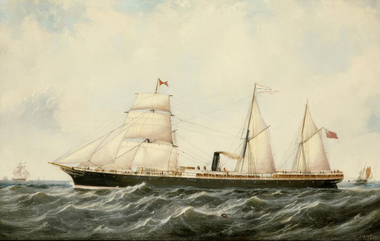 John Scott, Vapur Arratoon Apcar / Boyalı, 1873 by John Scott