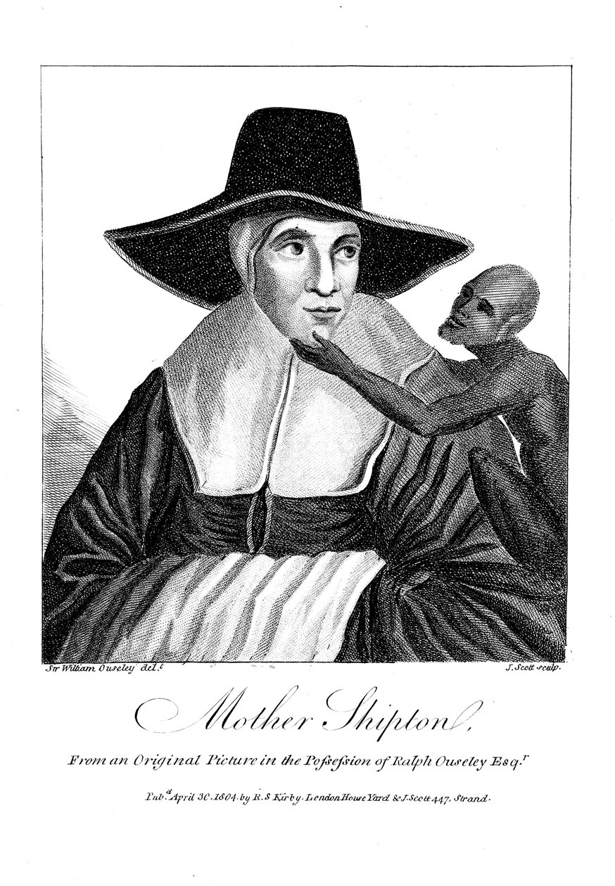 Mother Shipton 1488-c1560 İngiliz cadı ve peygamber, 1804 by John Scott