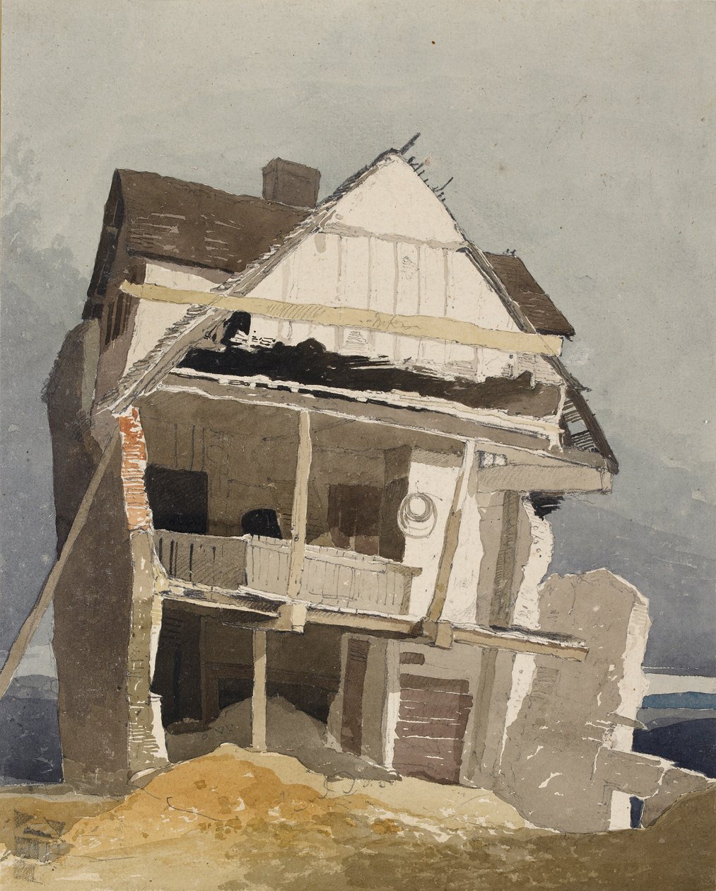 Yıkılmış Bir Ev, c1800-1840 by John Sell Cotman