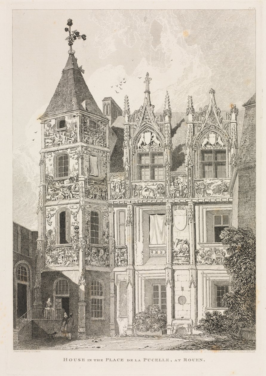 Normandy Vol Mimari Eski Eserler. II, Pl. 64: Rouen