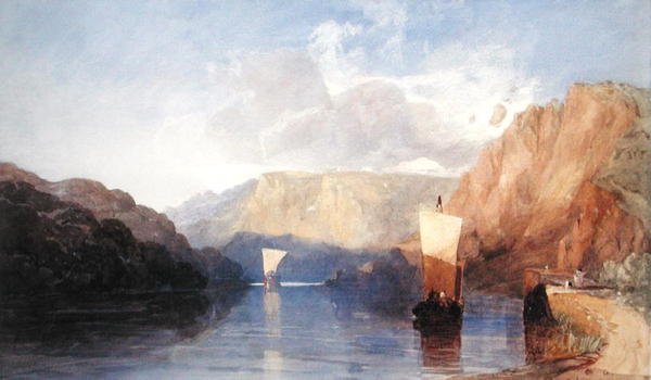St. Vincent's Rock'ı patlatma, Clifton, 1830 dolayları (dokuma kağıt üzerine kurşun kalem üzerine arap sakızlı sulu boya) by John Sell Cotman