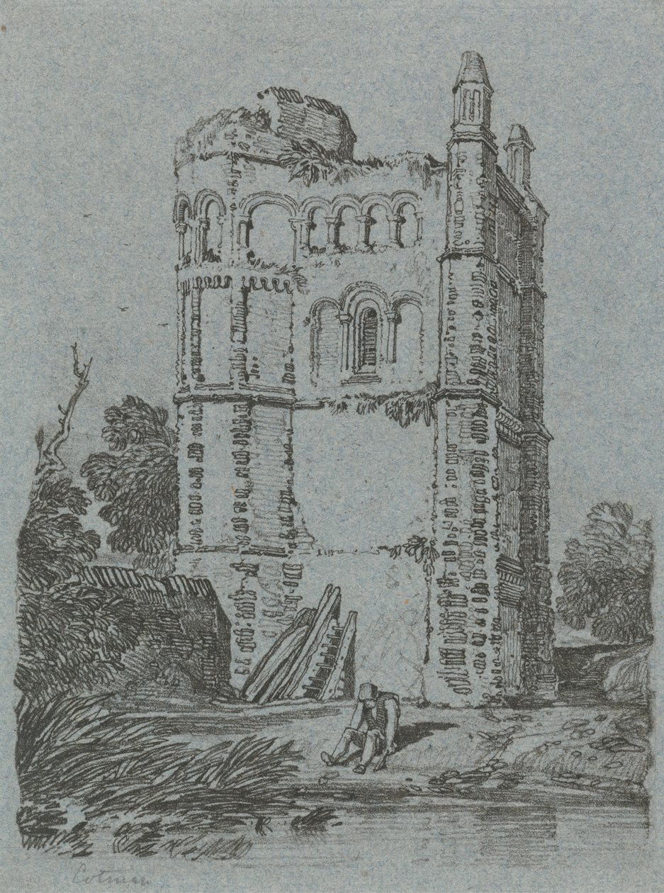 Brandsby Kulesi, Yorkshire by John Sell Cotman