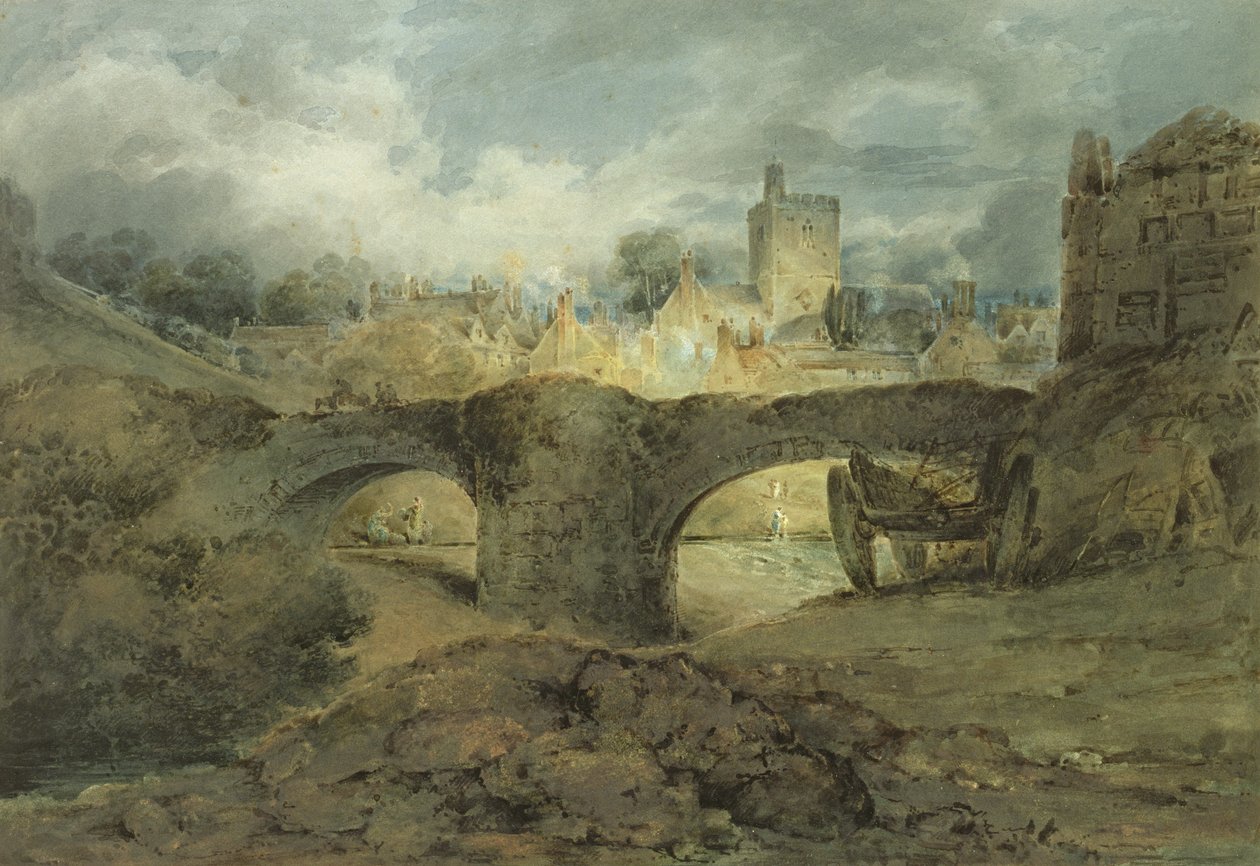Brecknock, c.1801 (kağıt üzerinde arap zamkı ile wc) by John Sell Cotman