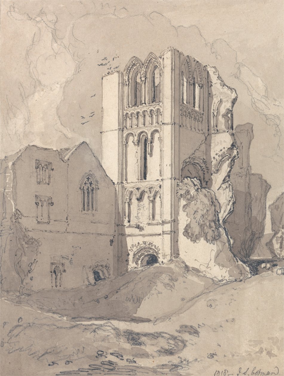 Castle Acre Manastırı, Norfolk by John Sell Cotman