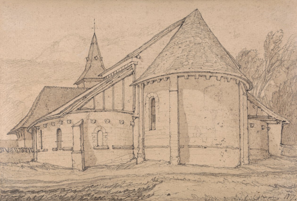 Rouen, Normandiya'daki St. Paul Abbey Kilisesi'nin Doğu Yakası by John Sell Cotman