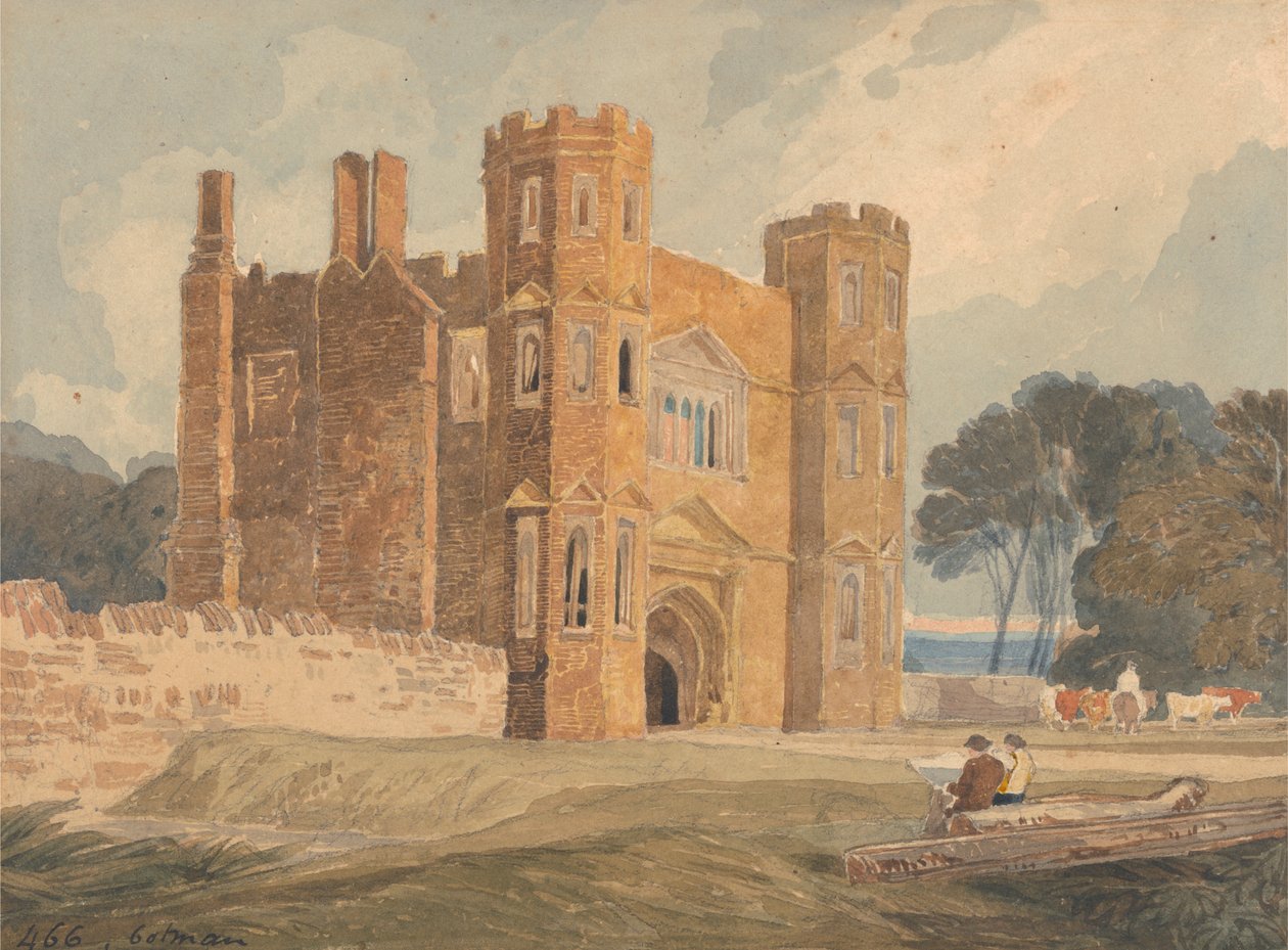 Kapı yolu, Saint Mary's Wiggenhall, Norfolk by John Sell Cotman