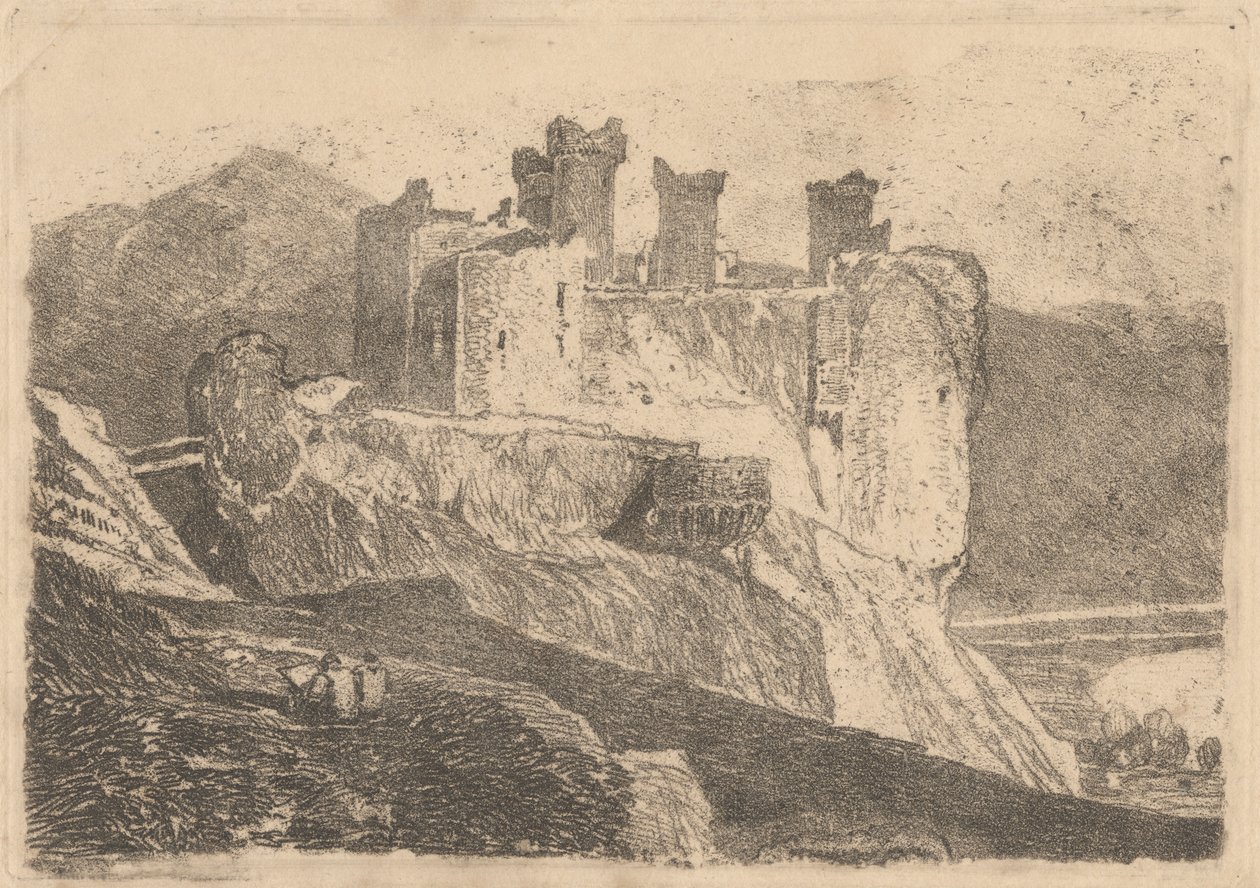Harlech Kalesi by John Sell Cotman