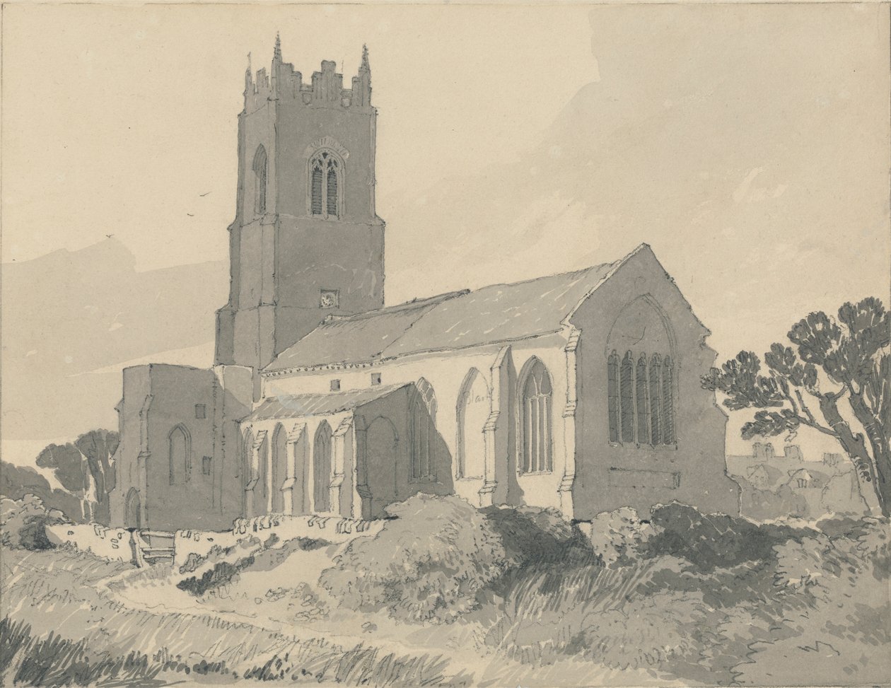 Ingham Kilisesi, Norfolk by John Sell Cotman