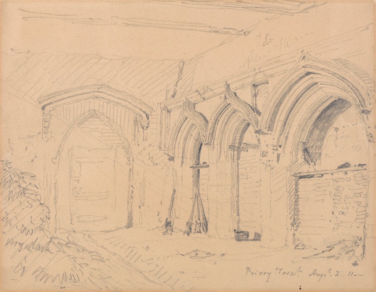 Yarmouth Manastırı Harabelerinin İçi by John Sell Cotman