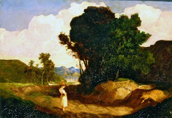 Figürlü Manzara (panelde yağlı boya) by John Sell Cotman
