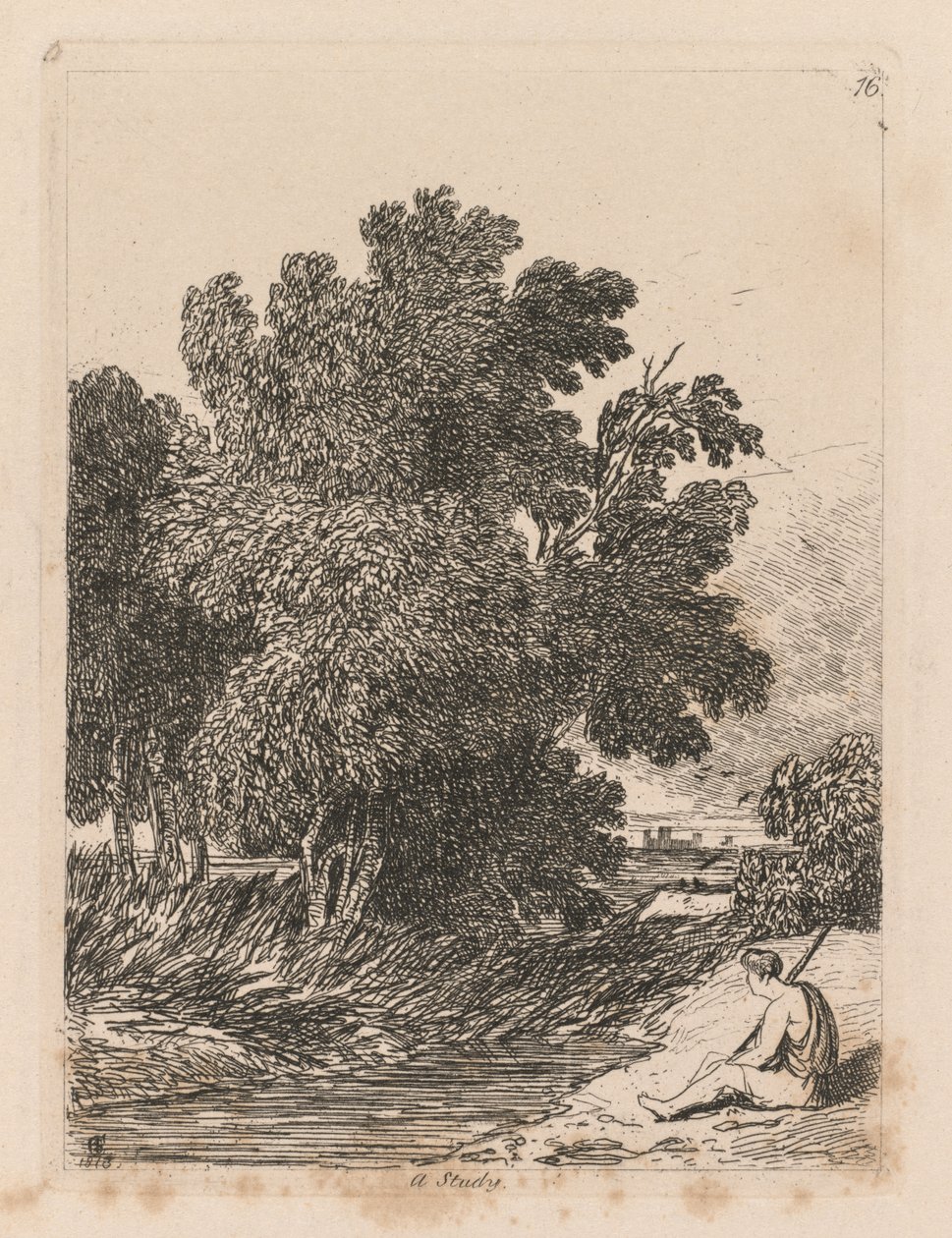 Çalışmalar Kitabı: Levha 16, Bir Çalışma, 1838 by John Sell Cotman