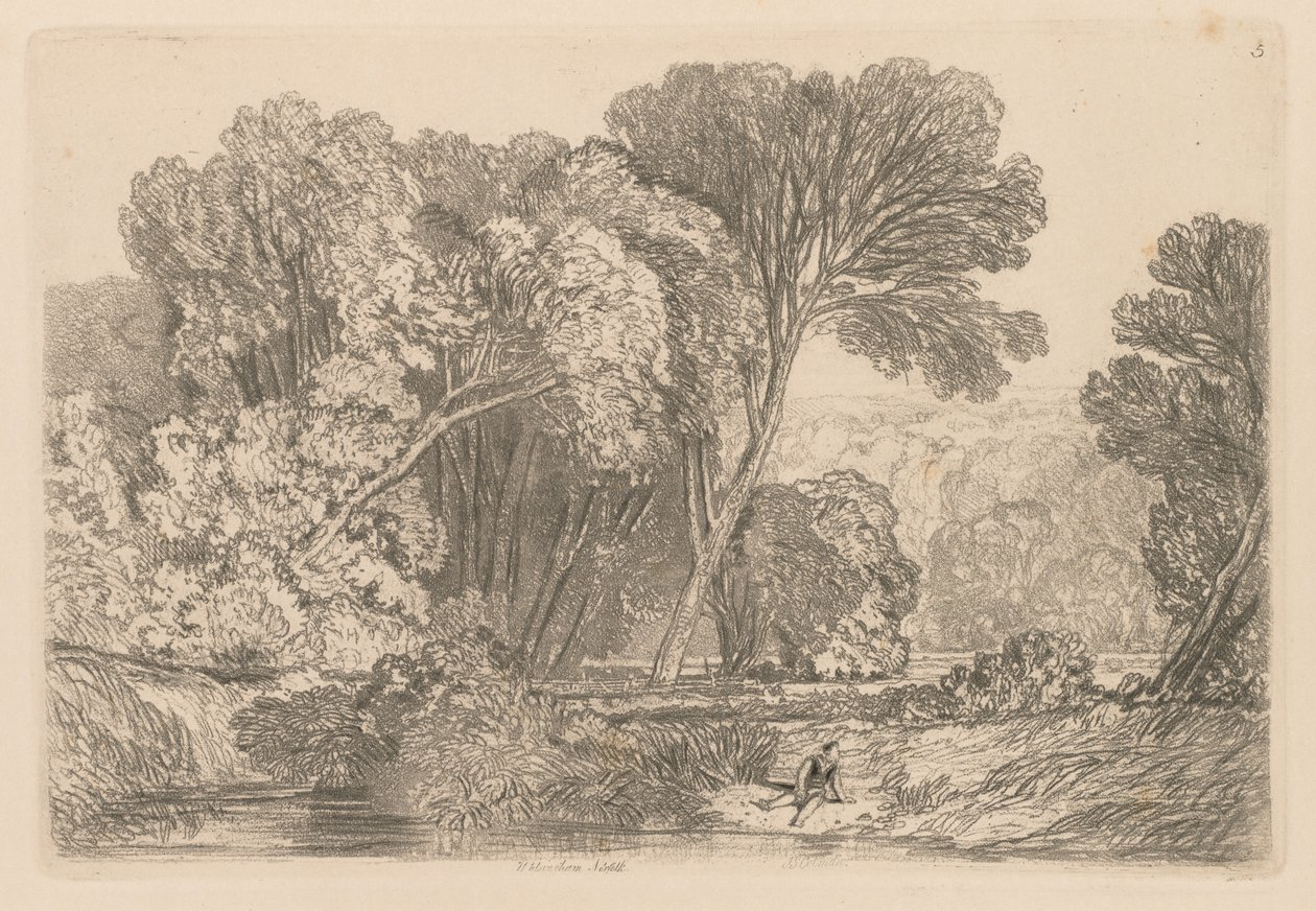 Çalışmalar Kitabı: Plaka 5, Walsingham, Norfolk by John Sell Cotman