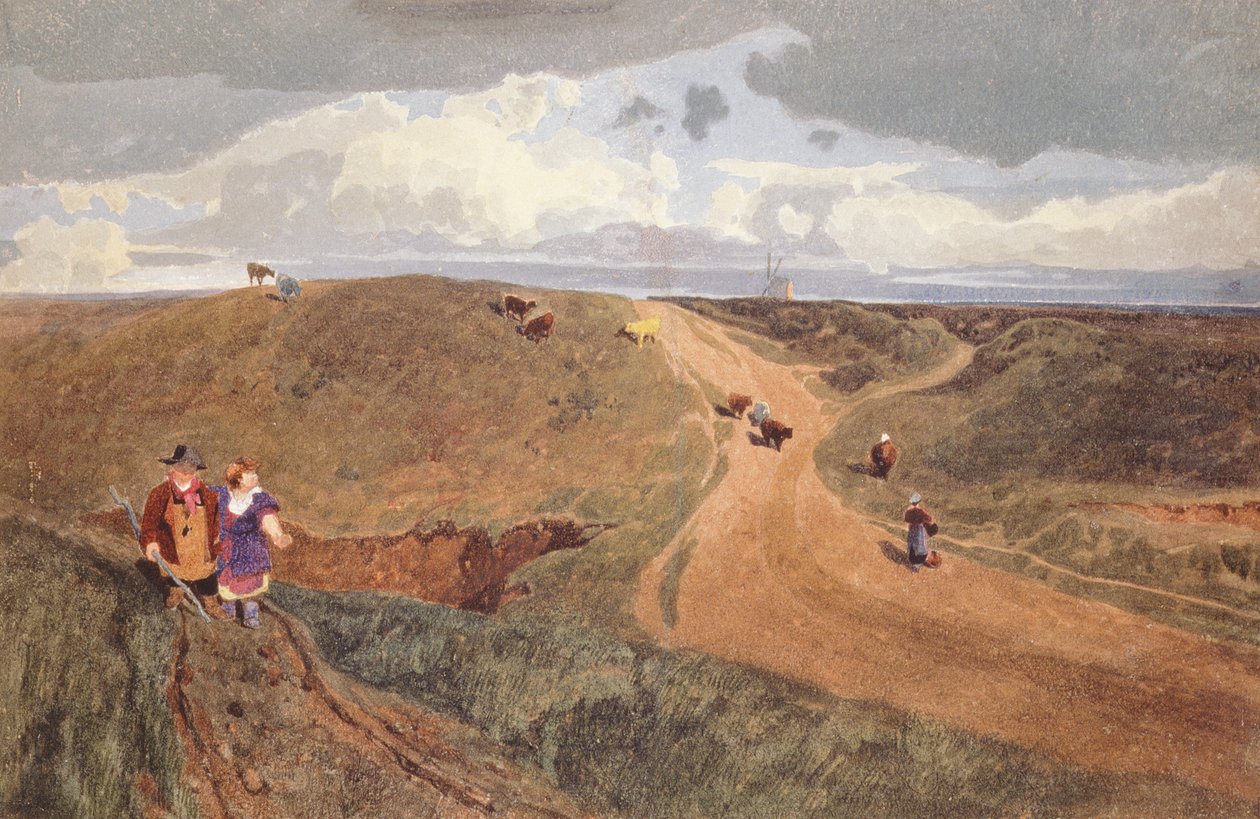 Mousehold Heath, Norwich, c.1810 (kalem, kağıt üzerinde wc) by John Sell Cotman