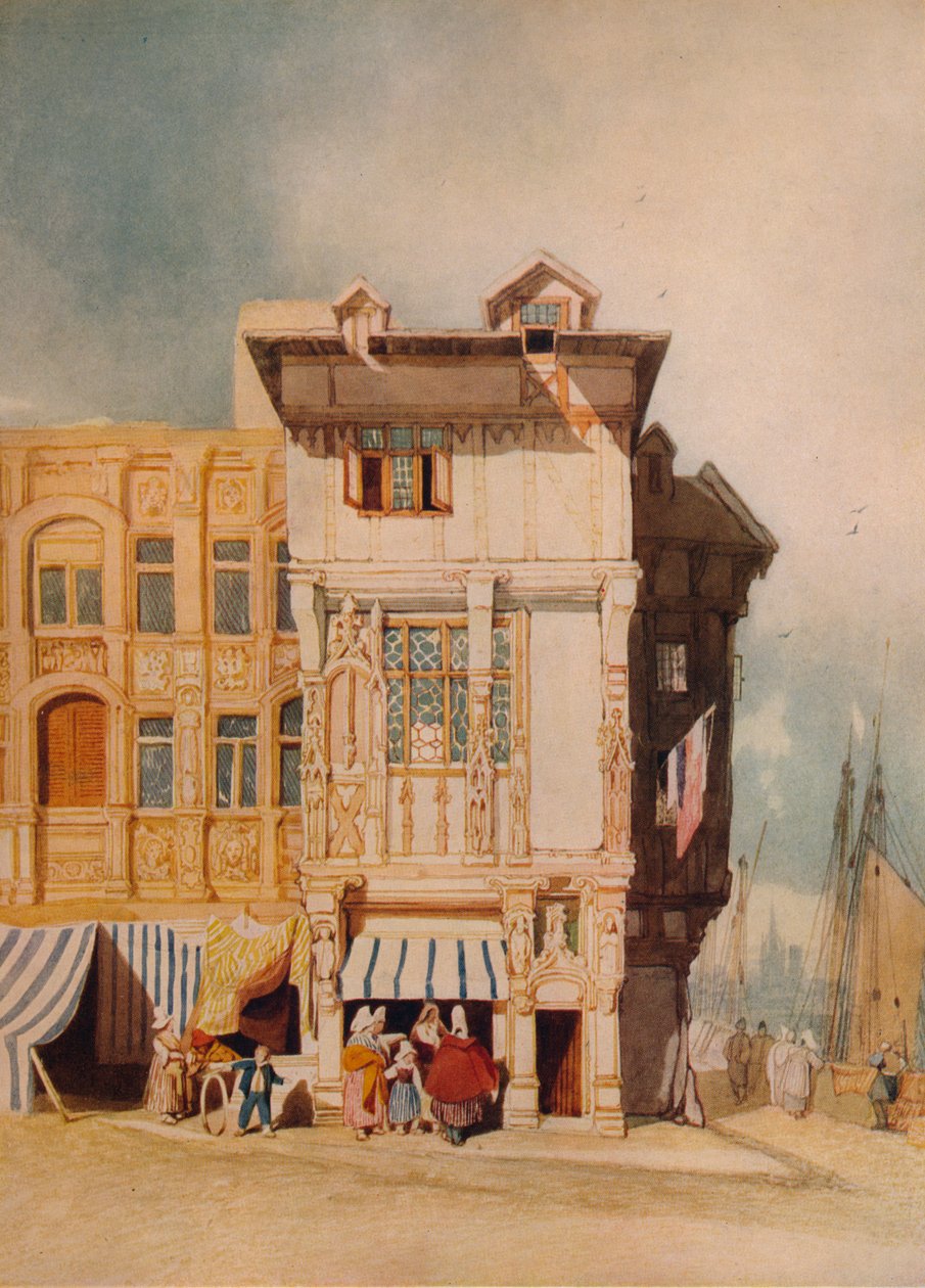 Figürlü Eski Evler, c1836 by John Sell Cotman