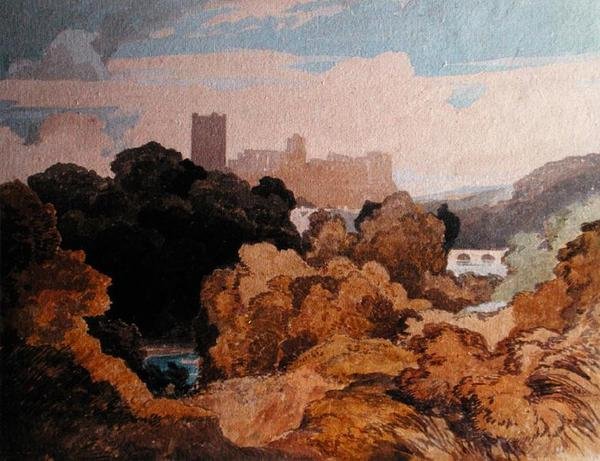 Richmond, Yorkshire (kağıt üzerine sulu boya) by John Sell Cotman