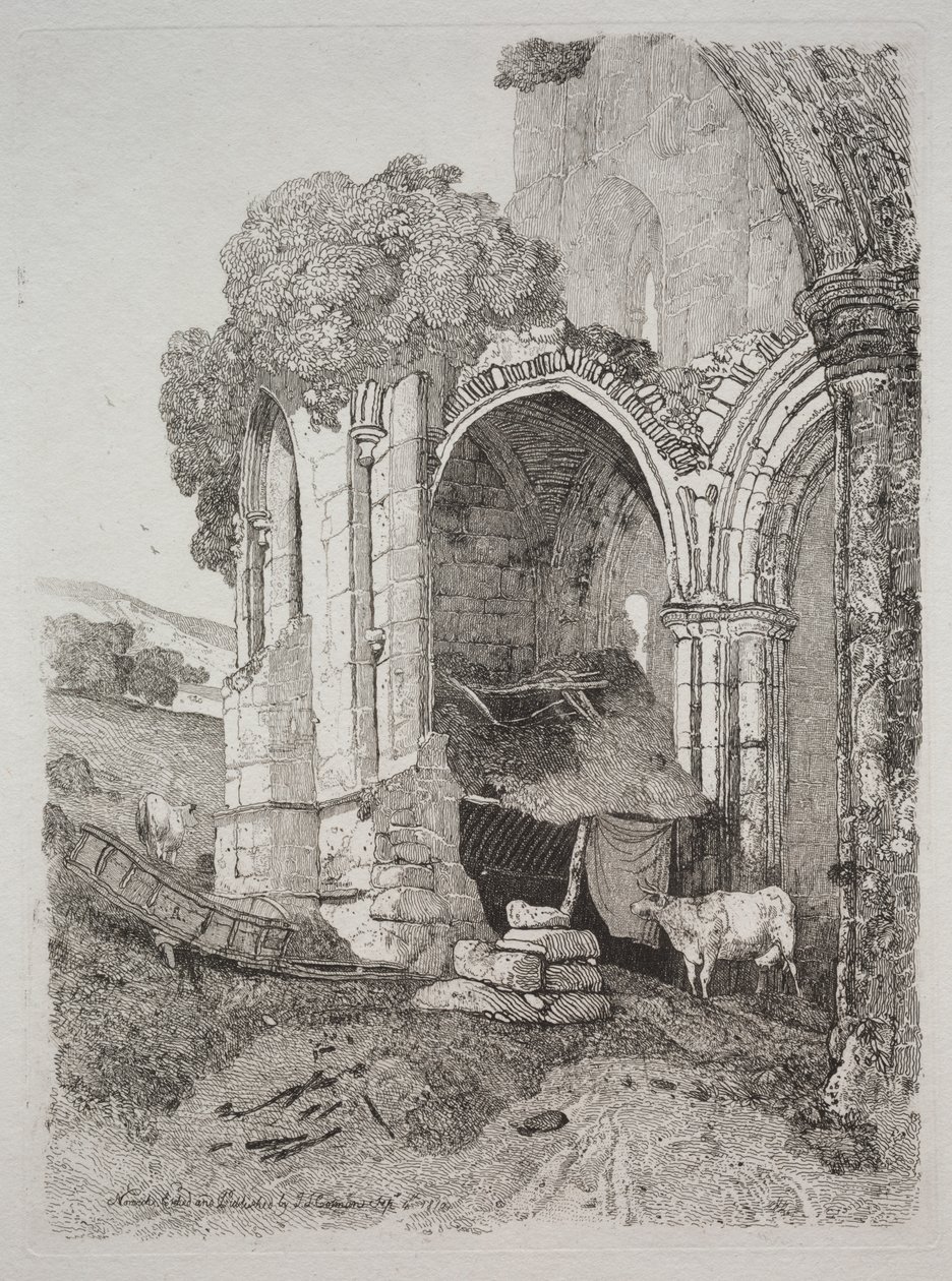 Rievaulx Manastırı, Yorkshire by John Sell Cotman
