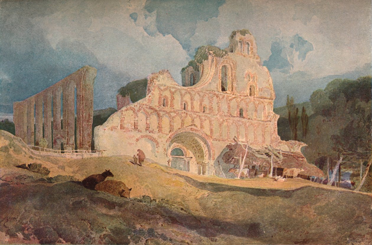 Aziz Botolphs Manastırı, Essex, c1806 by John Sell Cotman