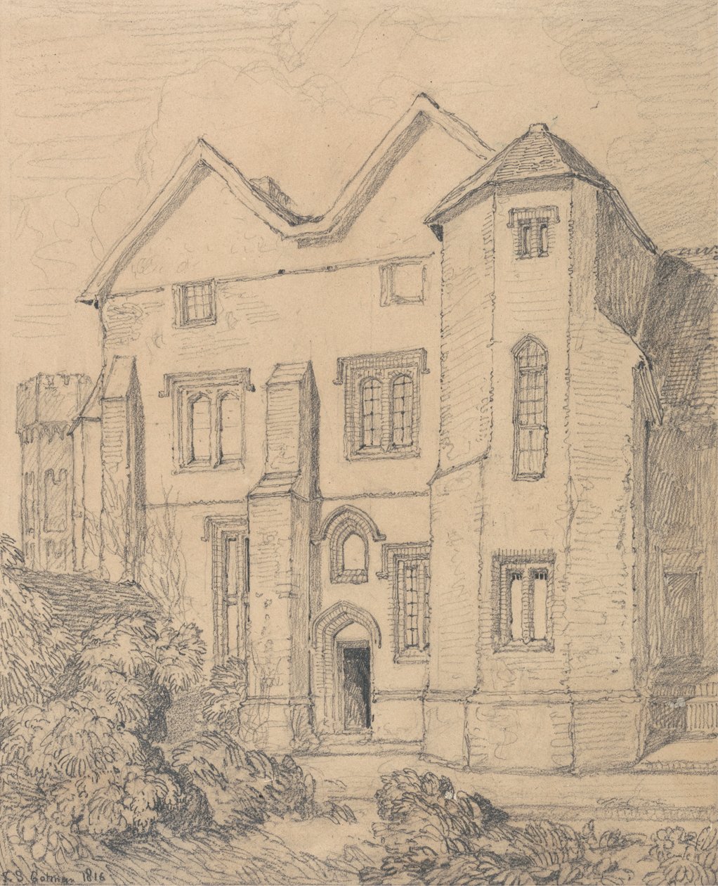 Upwell Rektörlüğü, Norfolk by John Sell Cotman