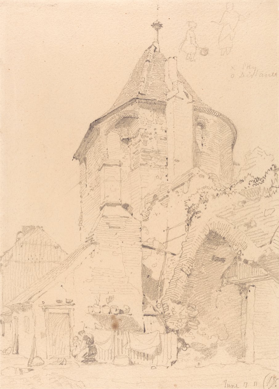 Yarmouth, Kuzeybatı Kulesi by John Sell Cotman