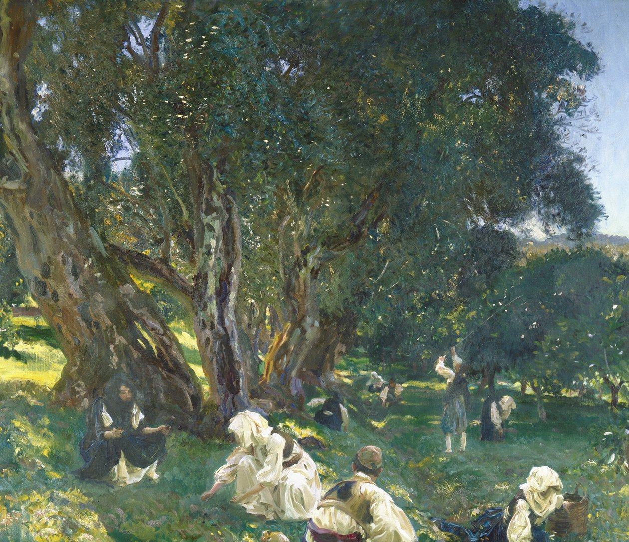 Arnavut Zeytin Toplayıcıları by John Singer Sargent