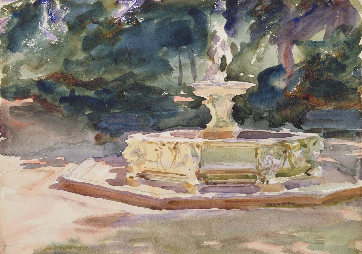 Aranjuez, c.1902-03 (kağıt üzerinde wc) by John Singer Sargent
