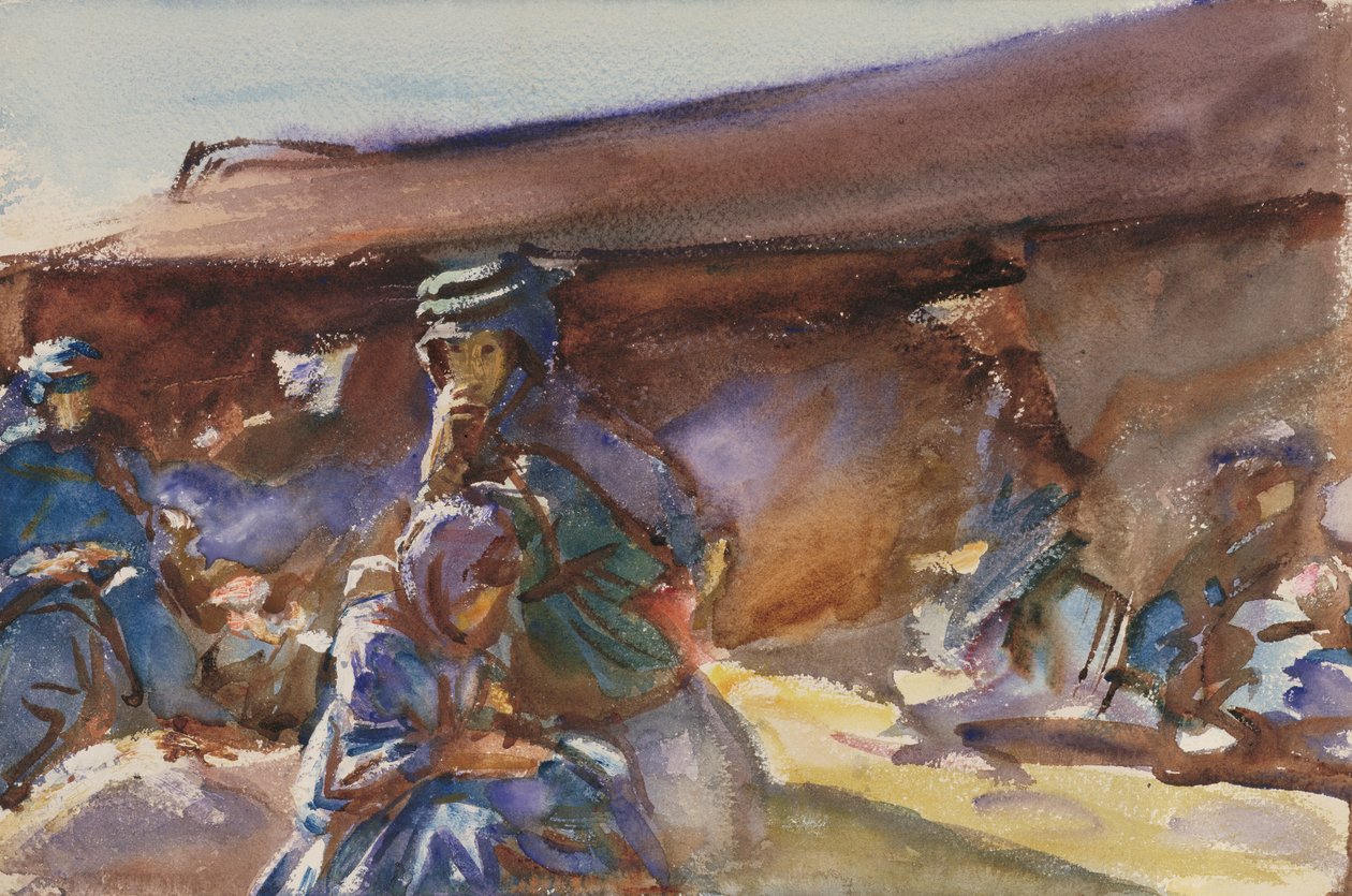 Kara Çadır (kağıt üzerinde wc) by John Singer Sargent