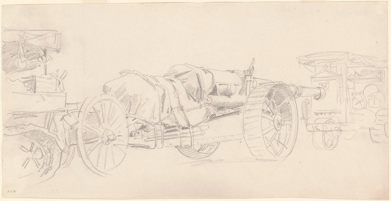 Cannon Römorklar, Fransa by John Singer Sargent