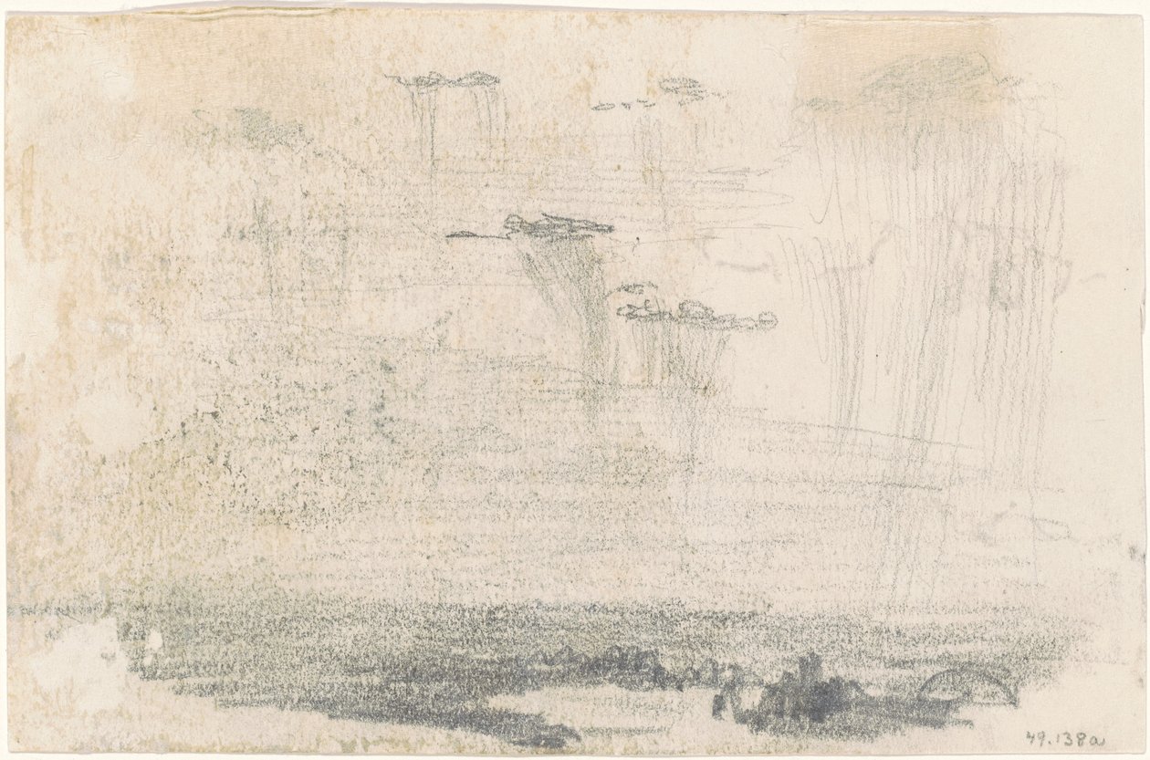 Bulutlar [verso], 1870-1872. by John Singer Sargent