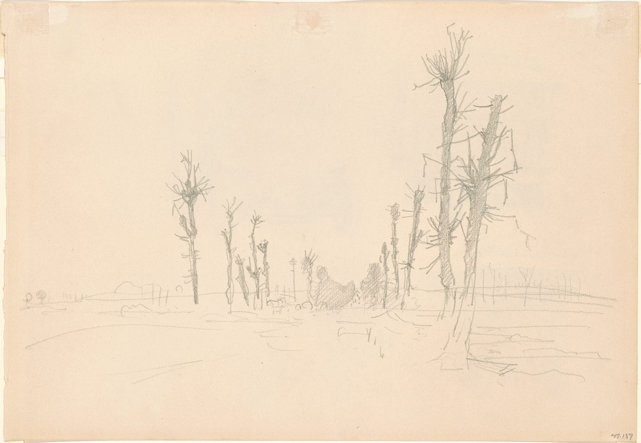 Yıkılmış Manzara [verso] by John Singer Sargent